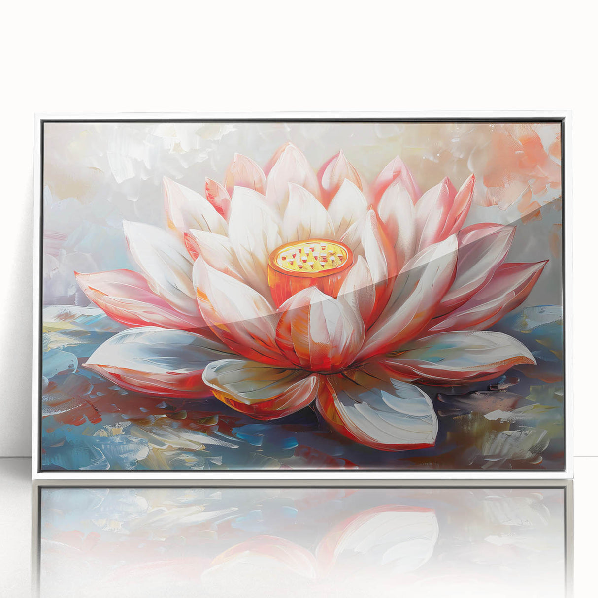 Vibrant floral canvas wall art showcasing a colorful bouquet of various flowers on a textured background, ideal for home decor and adding a cheerful ambiance.