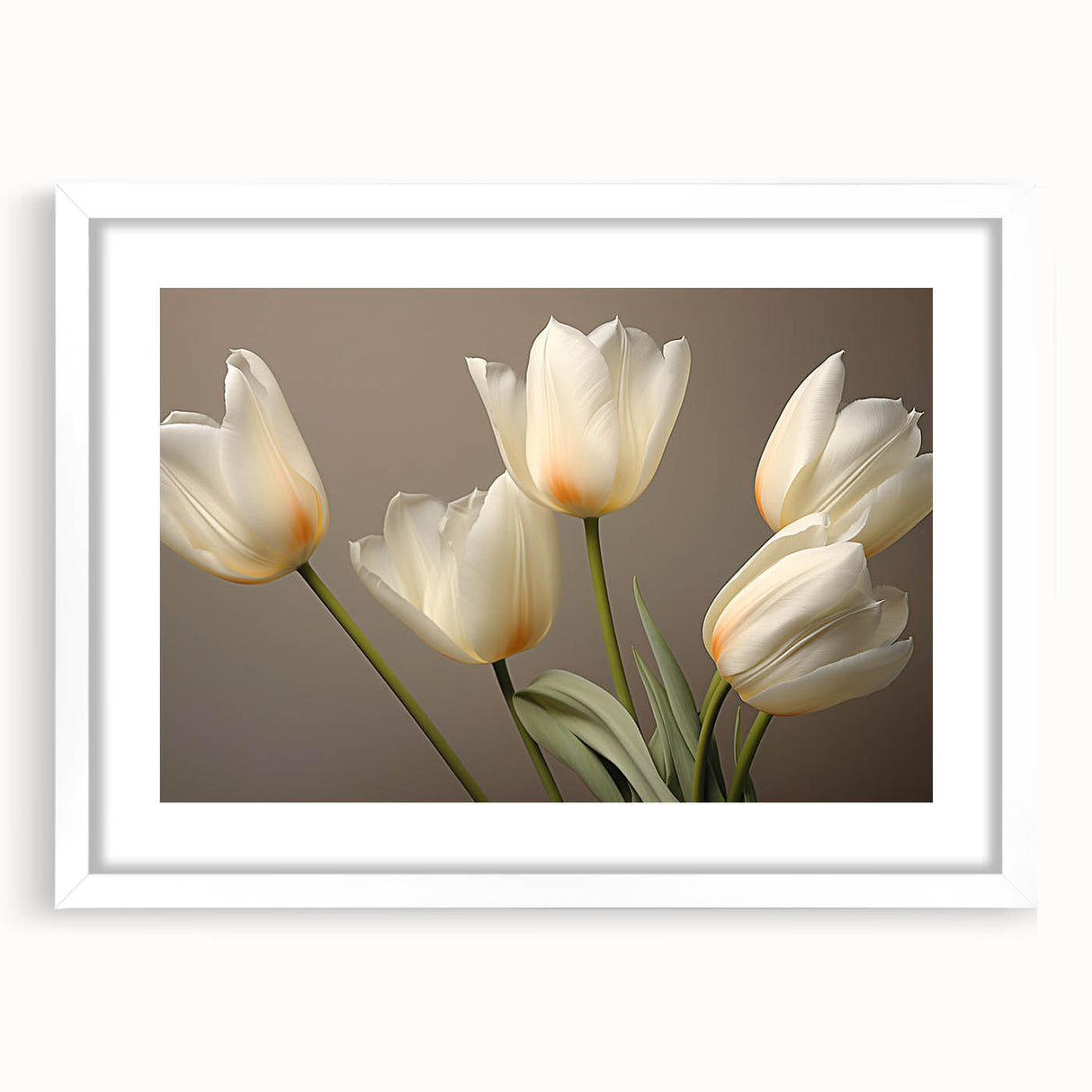 Vibrant floral canvas print showcasing intricate flower designs in rich colors, elegantly rolled and securely packaged in a protective cardboard tube.