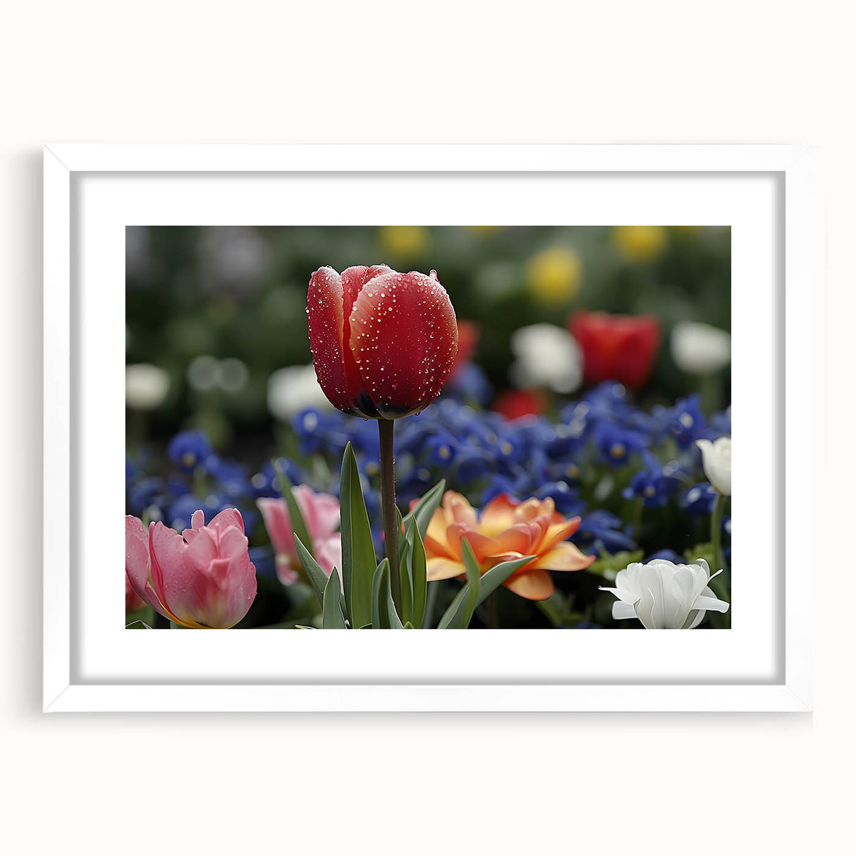 Vibrant close-up of a floral canvas print showcasing intricate details of colorful flowers on a textured background, ideal for home decor or art enthusiasts.
