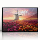 Vibrant floral canvas artwork showcasing a colorful bouquet of flowers in a textured design, ideal for home decor or gift-giving. Perfect for adding a touch of nature's beauty to any space.