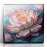 Vibrant floral canvas print showcasing a stunning array of colorful flowers against a soft background, ideal for home decor and enhancing interior spaces.