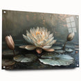 Vibrant floral canvas artwork showcasing a colorful arrangement of blossoms in shades of pink, yellow, and green, perfect for brightening any space.