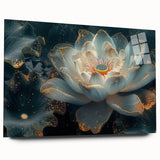 Vibrant close-up of a rolled canvas showcasing intricate flower artwork, featuring rich colors and detailed textures, securely packaged in a protective tube for art enthusiasts.