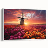 Vibrant floral canvas art print showcasing an intricate design with bold colors and detailed petal patterns, ideal for enhancing home decor aesthetics.