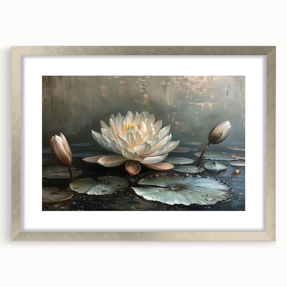 Vibrant rolled canvas print showcasing a detailed floral design with a mix of colors, elegantly packaged in a protective cardboard tube for delivery.