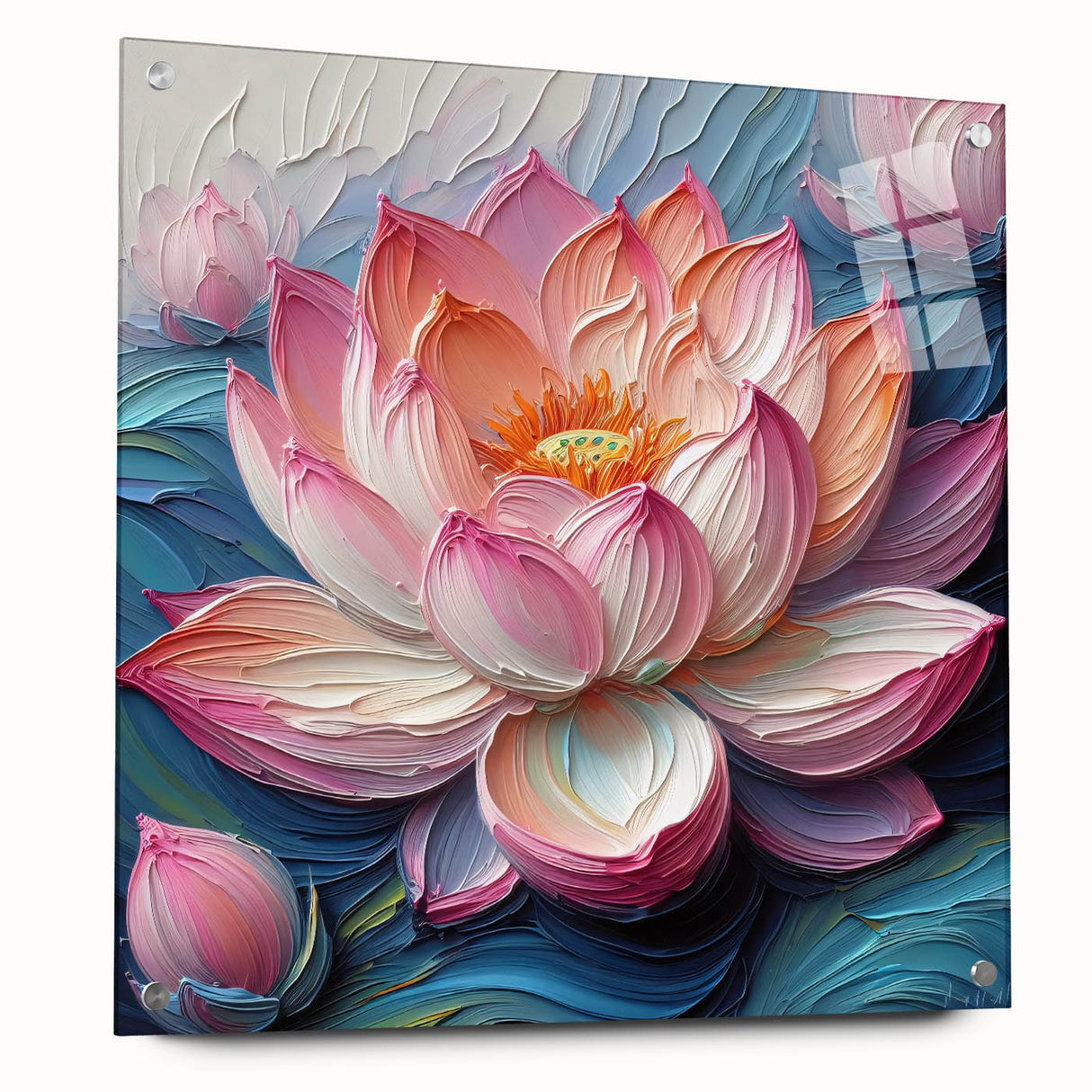 Vibrant floral canvas print showcasing a colorful arrangement of wildflowers with intricate details, perfect for brightening home decor or art collections.