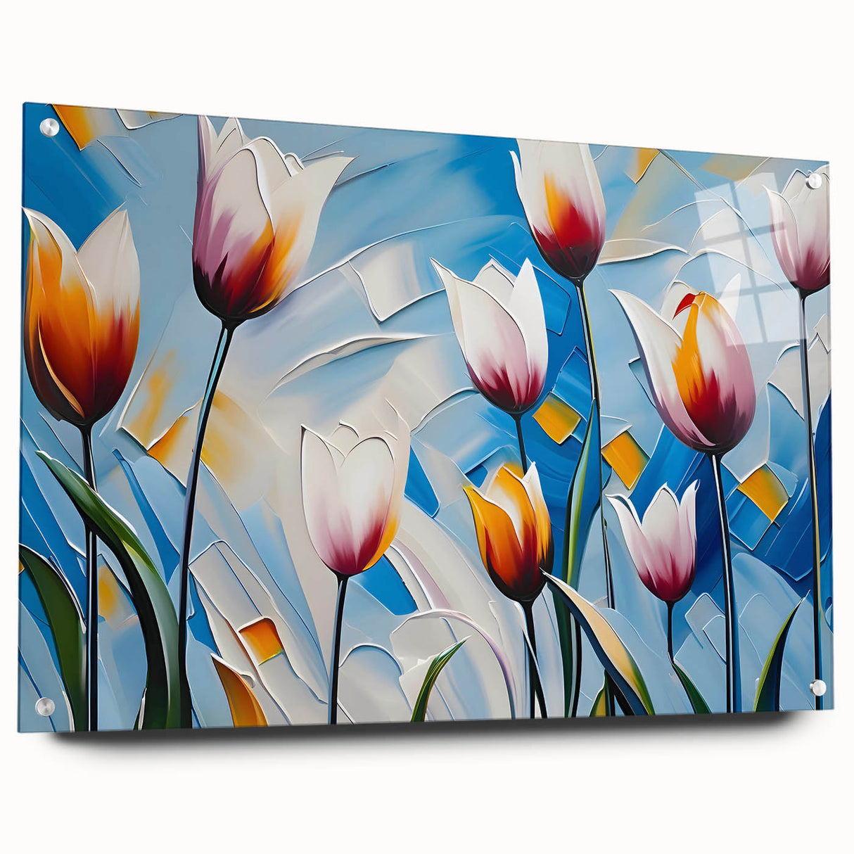 Vibrant floral canvas art print showcasing a colorful bouquet of blooming flowers, perfect for home decor. Ideal for adding a lively touch to any room.