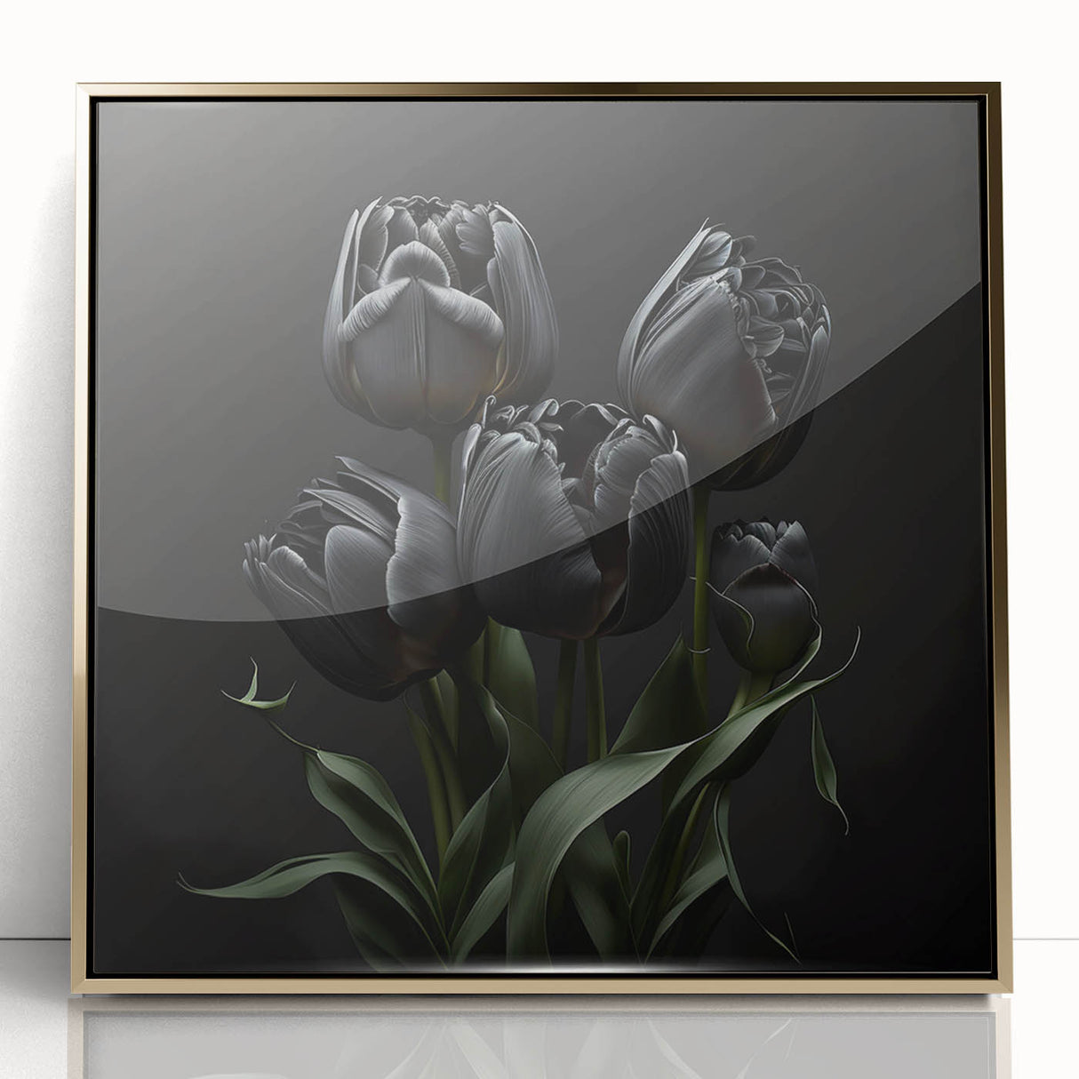 Vibrant floral canvas print showcasing a colorful bouquet of flowers in bold hues, ideal for home decor or art enthusiasts, presented in a protective tube.