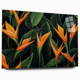 Vibrant floral canvas artwork showcasing colorful flowers in full bloom against a soft pastel background, perfect for home decor and adding a touch of nature.