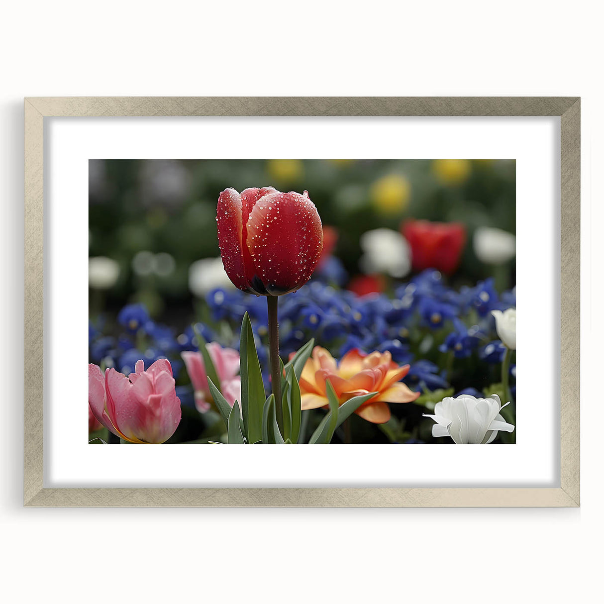 Vibrant floral canvas print featuring an intricate design of colorful flowers, perfect for enhancing home decor. Ideal for nature lovers and art enthusiasts.