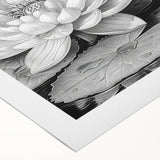 Vibrant floral canvas print showcasing a colorful arrangement of flowers in various hues, ideal for home décor or art collections, presented rolled in a protective tube.