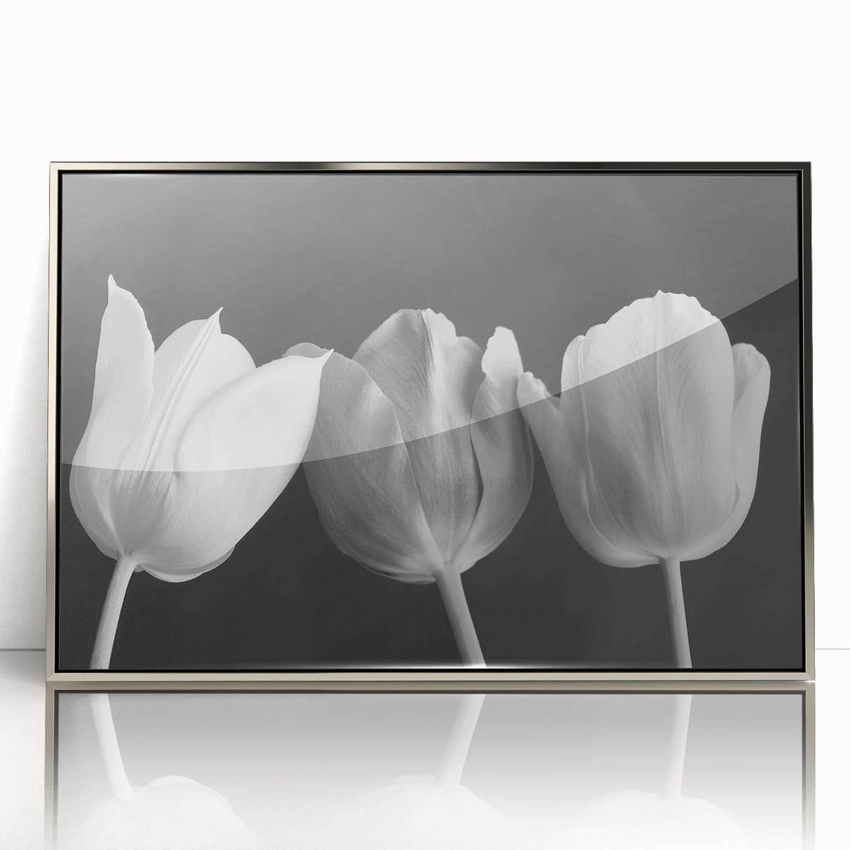 Vibrant floral canvas artwork showcasing intricate blossoms in vivid colors, elegantly rolled and packaged in a protective cardboard tube for shipping.