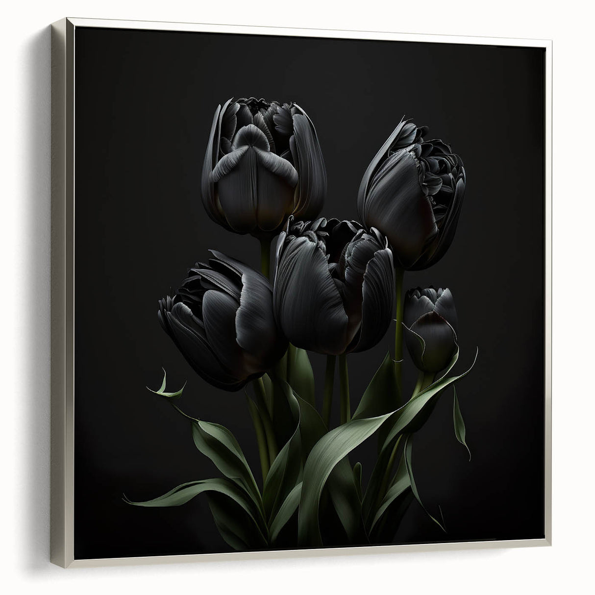 Vibrant floral canvas art print showcasing a colorful bouquet of various flowers, designed for home decor, highlighting intricate details and textures.