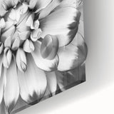 Vibrant floral canvas artwork showcasing a colorful arrangement of blooming flowers against a soft, neutral background, perfect for enhancing home decor.