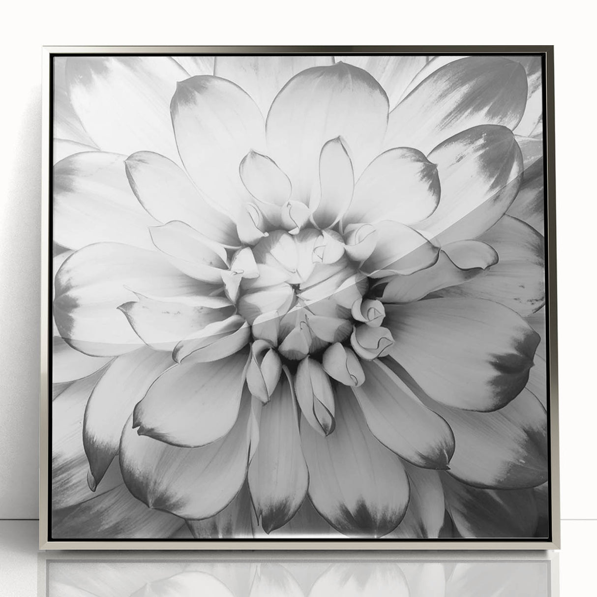 Vibrant floral canvas artwork showcasing a colorful array of flowers in shades of pink, yellow, and green, perfect for brightening home decor and adding a touch of nature.