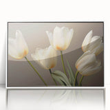 Vibrant floral canvas print showcasing a rich palette of pink, purple, and green hues, perfect for enhancing modern home decor. Ideal for art enthusiasts and nature lovers.