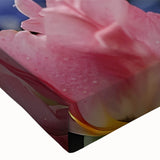 Vibrant floral canvas print showcasing an intricate design with bold colors, ideal for home decor and enhancing interior aesthetics. Perfect for nature lovers.
