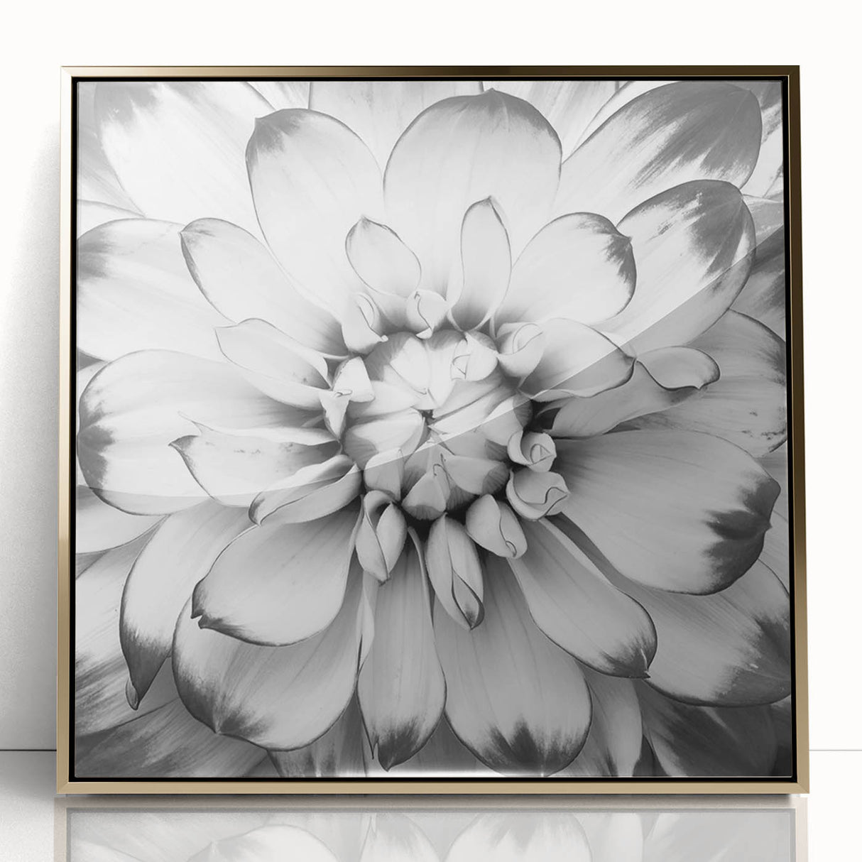 Vibrant floral canvas artwork showcasing bold colors and intricate details, perfect for home decor or as a unique gift, displayed elegantly in a cozy setting.