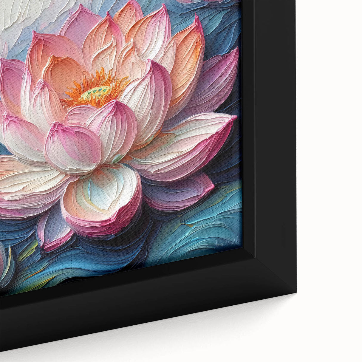 Vibrant floral canvas print showcasing a colorful bouquet of flowers with intricate details and textures, perfect for home decor or gift-giving.