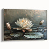 Vibrant floral wall art canvas featuring a colorful arrangement of pink, yellow, and blue flowers against a textured background, ideal for home decor.