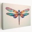 Close-up of a vibrant insect illustration showcasing intricate details and vivid colors, highlighting the beauty of nature in a decorative design for wall art.