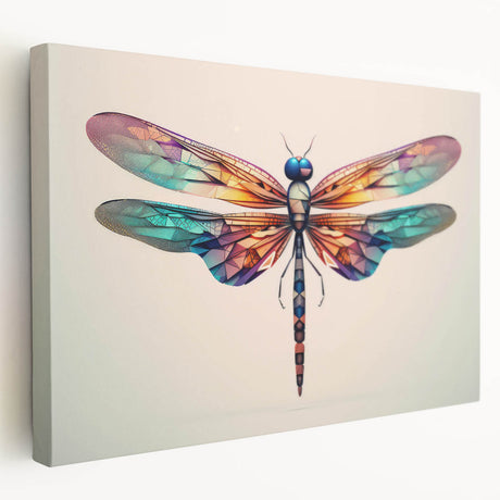 Close-up of a vibrant insect illustration showcasing intricate details and vivid colors, highlighting the beauty of nature in a decorative design for wall art.