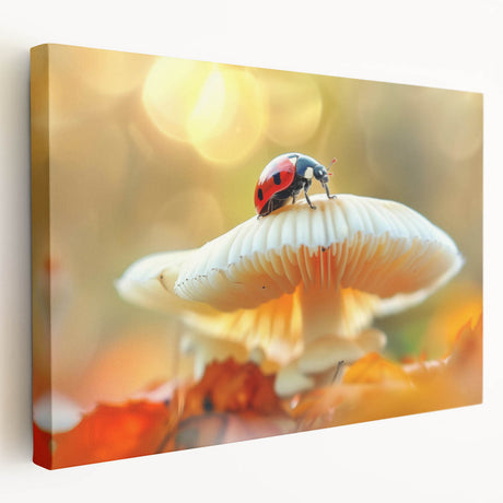 Close-up of a colorful insect illustration on a textured background, showcasing intricate details and vibrant hues, ideal for nature-themed decor or educational purposes.