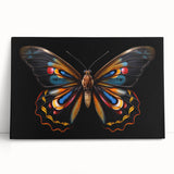 Colorful insect illustration showcasing detailed anatomy and vibrant patterns, perfect for educational purposes or as unique home decor.