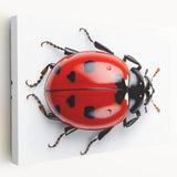 Vibrant close-up of a detailed insect illustration showcasing intricate patterns and colors, ideal for nature-themed decor and educational purposes.