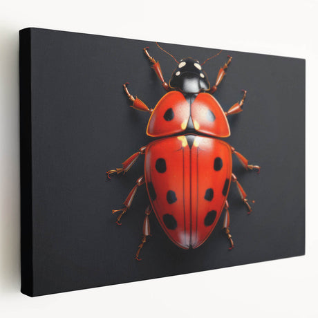 Close-up view of a vibrant insect illustration showcasing intricate details and vivid colors, designed for educational purposes or nature-themed decor.