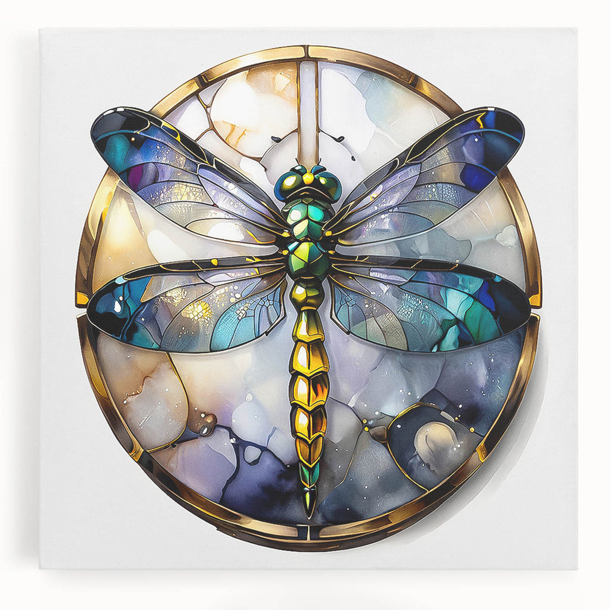 Vibrant close-up of a detailed insect illustration showcasing intricate patterns and colors, ideal for nature-themed decor or educational purposes.