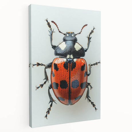 Close-up of a vibrant insect illustration showcasing intricate details and colors, highlighting the delicate wings and patterns on a textured background. Ideal for nature-themed decor.