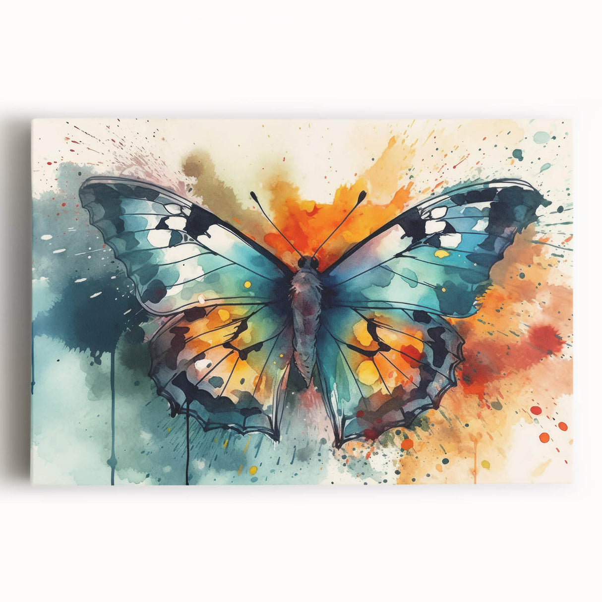 Detailed illustration of a vibrant insect, showcasing intricate patterns and colors, surrounded by lush greenery, ideal for nature-themed decor or educational use.