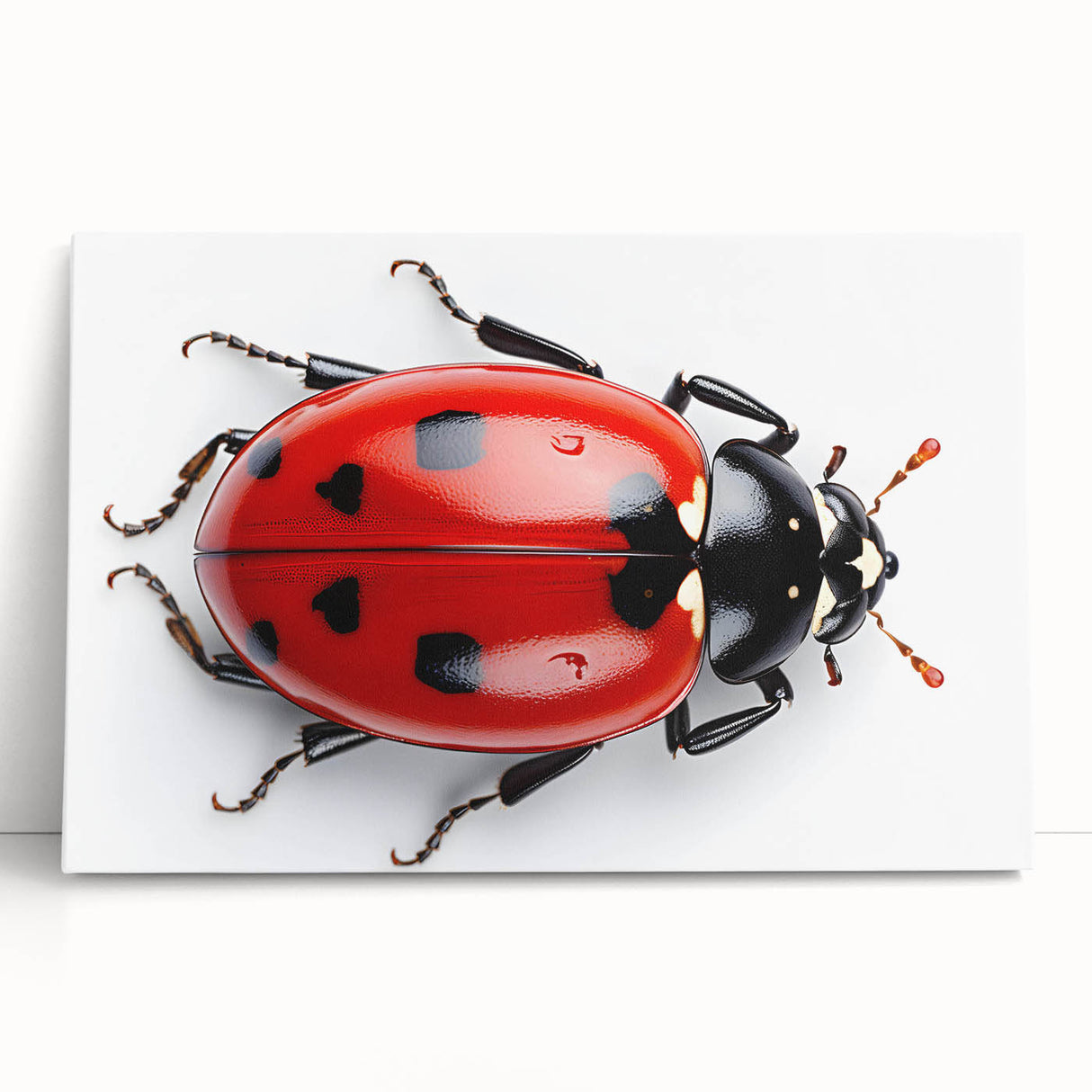 Close-up of a vibrant insect illustration showcasing intricate details and vivid colors, ideal for nature enthusiasts and art lovers, perfect for home decor.