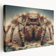 Close-up of a vibrant insect illustration showcasing intricate details and vivid colors, suitable for educational purposes or home decor.