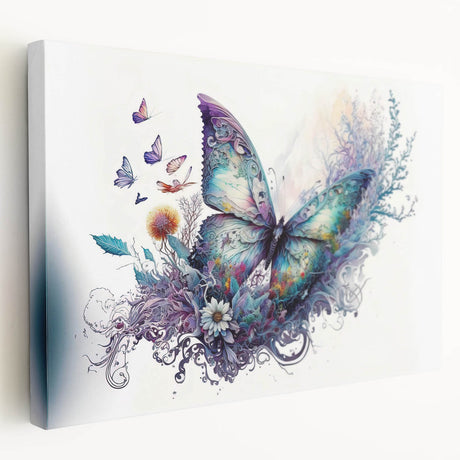 Vibrant close-up of a colorful insect illustration showcasing intricate details and textures, ideal for nature enthusiasts and art lovers seeking unique decor.