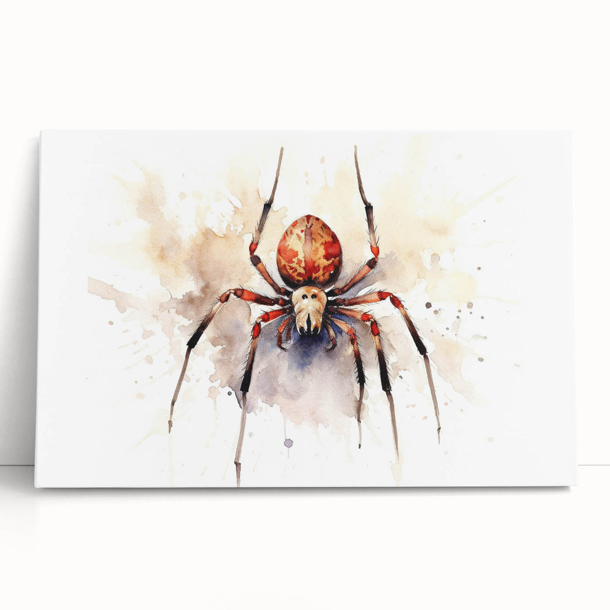 Close-up of a vibrant insect illustration on textured paper, showcasing intricate details and bold colors, ideal for nature-themed decor or educational displays.