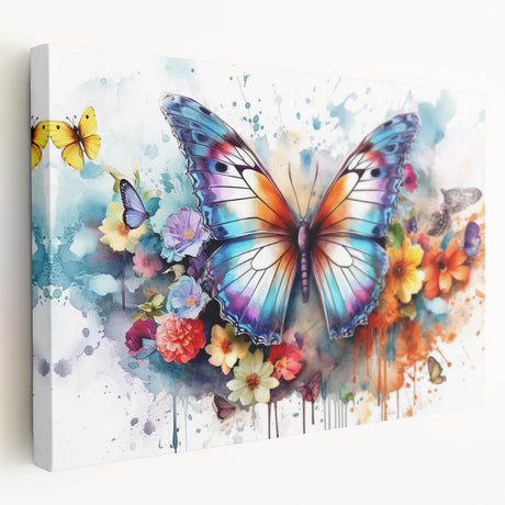 Close-up of a vibrant insect illustration showcasing intricate details and vivid colors, ideal for educational purposes or nature-themed decor.