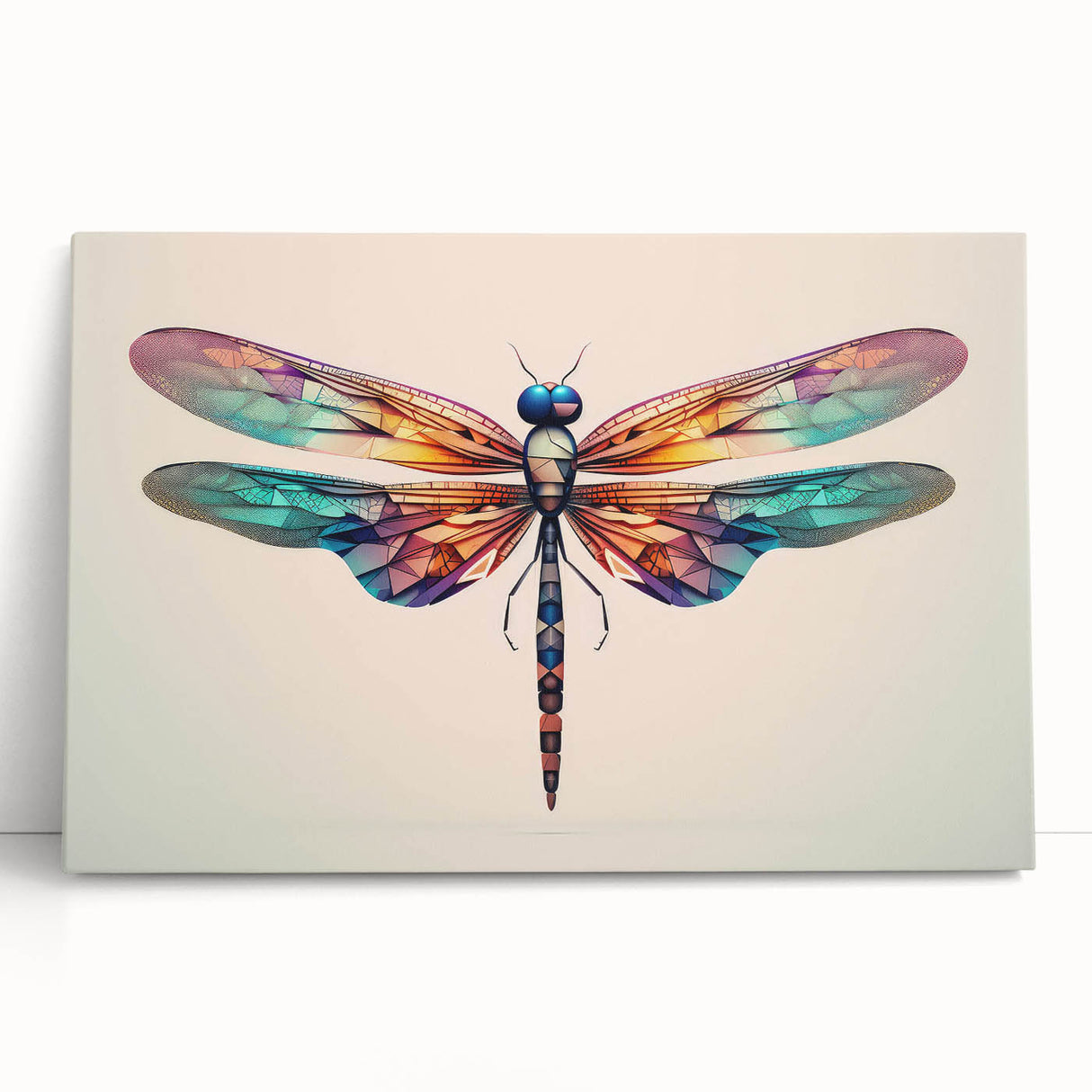 Colorful close-up of a vibrant insect illustration showcasing intricate details, ideal for educational purposes or nature-inspired decor. Perfect for art enthusiasts and nature lovers.