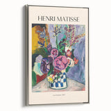 Extra large vintage poster art depicting a colorful abstract design on black background, ideal for living room decor.