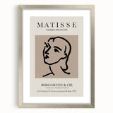 Abstract art print featuring swirling blue and white patterns on canvas, suitable for modern bedroom or dining room decor.