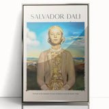 Mid-century modernist art poster featuring geometric shapes in muted blue and pink tones, ideal for nursery wall decor.