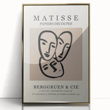 Mid-century modernist art featuring geometric shapes in muted earth tones on canvas, suitable for nursery wall decor.