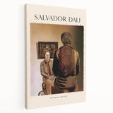 Large abstract canvas art with swirling blue and gray tones, ideal for kitchen wall decor.