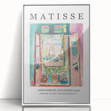 Large art print featuring a mid-century modernist abstract design in vibrant colors on canvas, ideal for nursery wall decor.