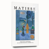 Large abstract wall art in vibrant blue and orange tones on canvas, suitable for bedroom or dining room decor.