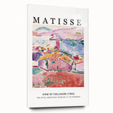 Large abstract wall art in blue and gold tones on canvas, suitable for bedroom or dining room ambiance.