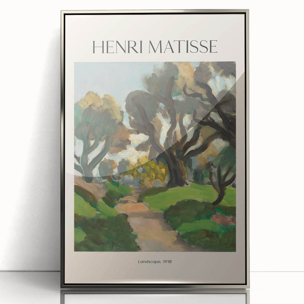 Art deco poster featuring a geometric pattern in muted gold and black tones on canvas, suitable for modern nursery decor.