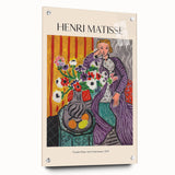 Large abstract wall art on canvas featuring swirls of blue and gray, ideal for modern bedroom or dining room decor.