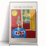 Large art print featuring a mid-century modernist abstract design in muted earth tones, ideal for nursery wall decor.